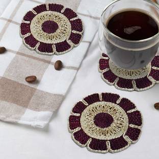 ArtKart Round Jute Coaster Set
