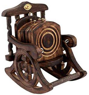 webbee craft Square Wood Coaster Set