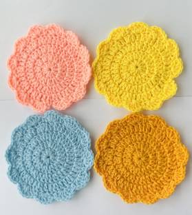 ONELYF Round Cotton Coaster Set