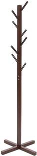 Star Work Wooden Coat Rack Free Standing with 7 Hooks|Tree Coat Rack Stand Coat Solid Wood Coat and Umbrella Stand