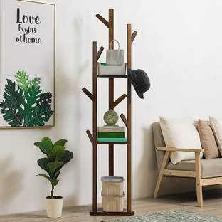 GRACIOUS MART Solid Wood Coat Stand