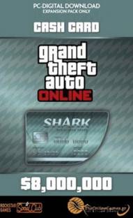 Grand Theft Auto Online: Megalodon Shark Cash Card - 8,000,000$ ROCKSTAR (PC) with Expansion Pack Only
