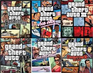 GTA San Andreas GTA 4 VICE CITY VICE CITY STORIES GTA 3 GTA CHINATOWN Bundle Edition