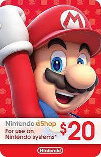 Nintendo eShop Card $20 USD (Code in the Box - for Switch)