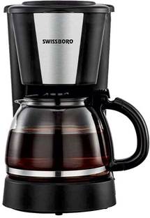 swissboro Barista Coffee Machine for Home 1.25 L - 830 W Capacity 9 Cups Drip Coffee Maker 9 Cups Coff...