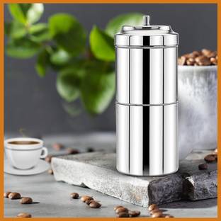 Tudoccy Filter Coffee Maker, Stainless Steel South Indian Coffee Maker, 200 ml Capacity 2 Cups Coffee Maker