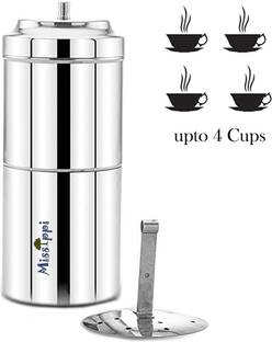 MISSIPPI 400 ml Coffee Filter Drip coffee maker/Filter south Indian style Coffee Filter 4 Cups Coffee Maker