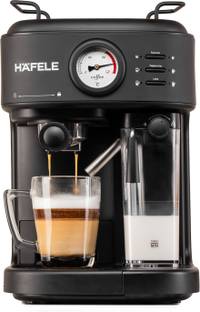 Hafele U-Kaffee Plus Coffee Machine, Single/ Double Espresso, Cappuccino & Latte, 1250W 25 Cups Coffee Maker