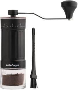 InstaCuppa Manual Coffee Bean Grinder with 40 Adjustable Settings, Fresh Grind for Espresso Coffee Maker