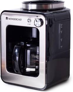 WONDERCHEF Regalia Bean-to-Cup Brew Coffee Maker with Grinder 4 Cups Coffee Maker