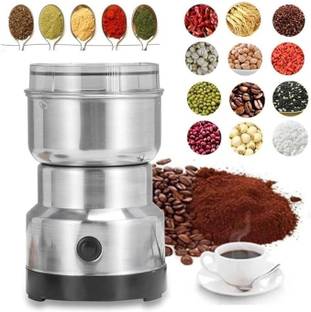 VelaAvO Coffee Grinder Electric Multifunction Small Food Grinder Coffee Bean Coffee Make 3 Cups Coffee Maker