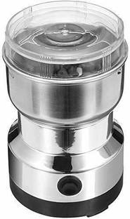 JANCOM Electric Smash Machine, Multifunction Small Food Grinder Grain Grinder, Portable Coffee Bean Seasonings Spices Mill Powder Machine for Home and Office 2 Cups Coffee Maker