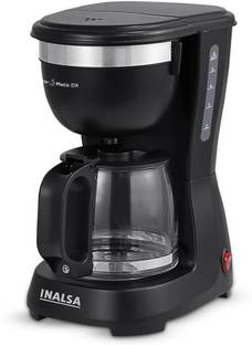 Inalsa Brew Matic DX |Anti Drip|See Through 680ml Carafe|630ml Water Tank |650W 6 Cups Coffee Maker