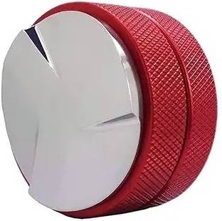 Kaapi Solutions Espresso Coffee Leveller Tool – Red Aluminum | Barista-Grade Distribution Coffee Maker