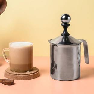 9Up Stainless Steel Foam Maker Coffee Frother Milk Frother for Home Coffee Maker