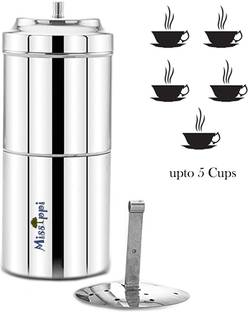 MISSIPPI 500 ml Coffee Filter Drip coffee maker/Filter south Indian style Coffee Filter 5 Cups Coffee Maker