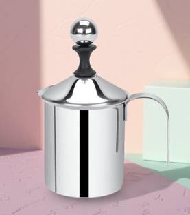AORDEY MFH-400SS – Manual Frother Handheld 400ml Stainless Steel Personal Coffee Maker