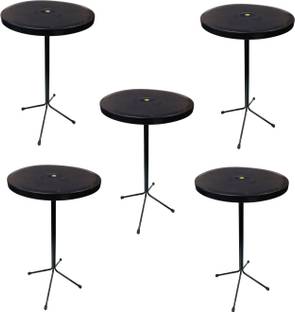 KITHANIA Dining Restaurant Dining Bar Table Easily Foldable and Light Weight Table 5 PC Plastic 4 Seater Dining Table