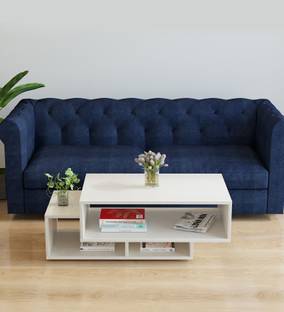 FURNEASER Pearson Modern Centre Table, Tea Table, Sofa Set Table, Engineered Wood Coffee Table