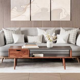 ELMSPIRE Tyla Elegant Solid Wood Coffee Table