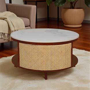 THE ATTIC The Attic Toros Coffee Table|Coffee Table for Living Room|Honey Matte Finish Solid Wood Coffee Table