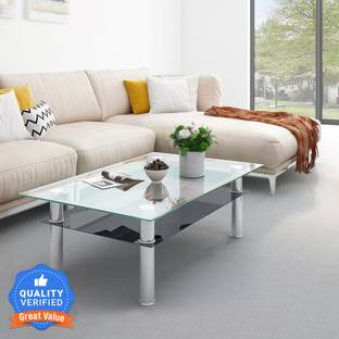 Flipkart Perfect Homes Cluedo Glass Coffee Table