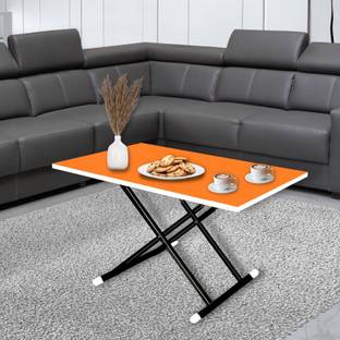 EuroQon Foldable Dual Height Adjustable Engineered Wood Coffee Table