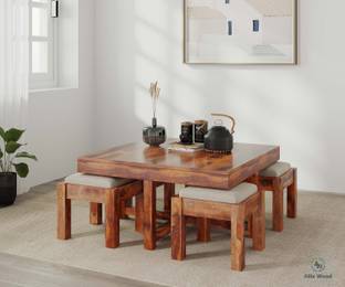Allie Wood Reid Sheesham ( Rosewood ) Solid Wood Coffee Table