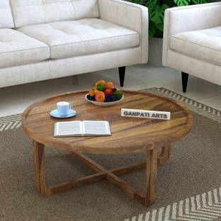 Ganpati Arts Sheesham Wood Center/Coffee Table For Living Room/Home Solid Wood Coffee Table
