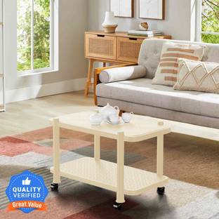 Mighty Home Center Trolly Coffee Table | Tea Poy for Home, Office & Outdoor Plastic Coffee Table