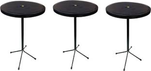 KITHANIA Dining Restaurant Dining Bar Table Easily Foldable and Light Weight Table 3 PC Plastic 4 Seater Dining Table