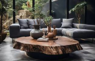 Livince Solid Wood Coffee Table
