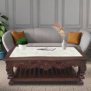 W.S.HANDICRAFTS pure sheesham wood center table, coffee table, tea table Solid Wood Coffee Table