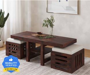 Allie Wood Rosewood (Sheesham) Solid Wood Coffee Table