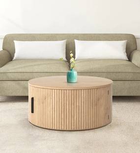 Radha Impex The Verona Contemporary Oak Coffee Table with Storage Engineered Wood Coffee Table