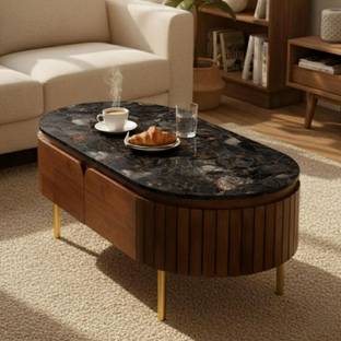 Luxeco Homes Coffee Table Black Stone Coffee Table