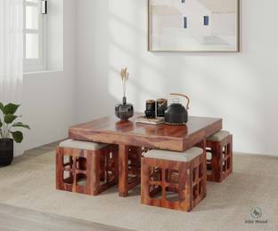 Allie Wood Solid Wood Coffee Table