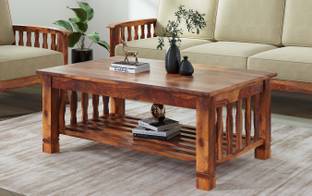 Allie Wood Avril Sheesham ( Rosewood ) Solid Wood Coffee Table