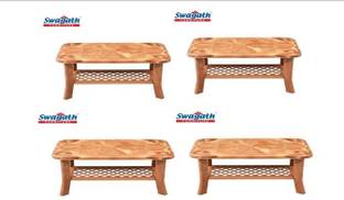swagath furniture Coffee table For Café, Home, Living room Pack of 4 Plastic Coffee Table
