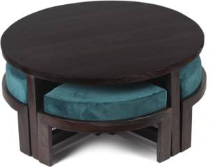 UNITEK FURNITURE West Elm Rosewood ( Sheesham ) Tea Table With Stool Solid Wood Coffee Table