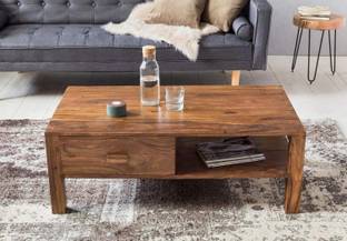 Allie Wood Solid Wood Coffee Table