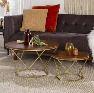 Vuhome Hexagon coffee table with beautiful design for living room furniture & bedroom Engineered Wood Coffee Table