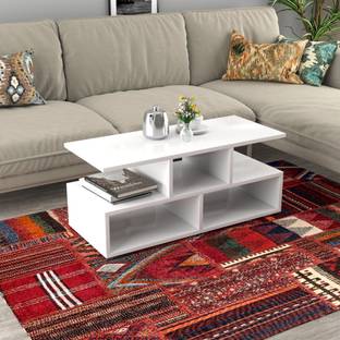Floresta Wud Engineered Wood Coffee Table With Multiple Shelf For Living Room/ Restauran || Engineered Wood Coffee Table