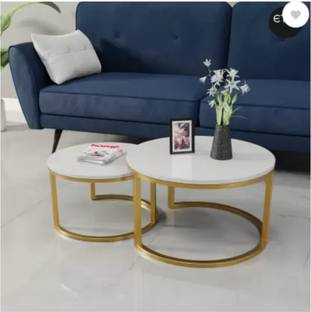 SS CRAFTMAKERS Engineered Wood Coffee Table Metal Coffee Table