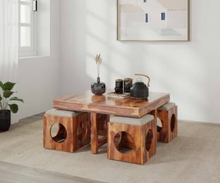 Allie Wood Solid Wood Coffee Table