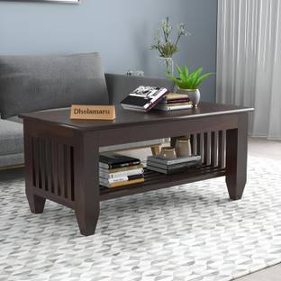 Dholamaru Solid Sheesham Wood Coffee Table | Centre Table For Living Room | Dining Room Solid Wood Coffee Table