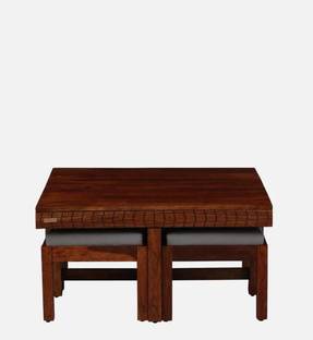 Flipkart Perfect Homes Pure Sheesham Wood Coffee Table set Solid Wood Coffee Table
