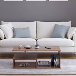 FURNEASER Witely Centre Table, Tea Table, Sofa Set Table, Teapoy, Engineered Wood Coffee Table