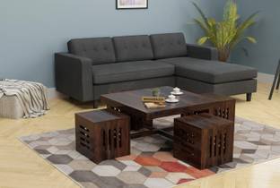 WOODENJOY Sheesham Wood 4-Seater Coffee Table/Centre Table/Tea Table for Home/Livingroom Solid Wood Coffee Table