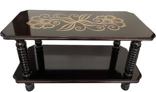 Malbro Modern Wooden Tea Table for Living Room & Bedroom | Elegant & Sturdy Design Engineered Wood Coffee Table